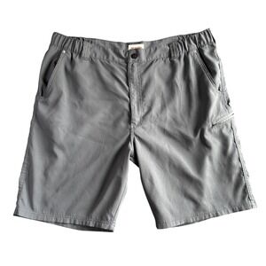 Wrangler Authentics Men's Gray Cargo Shorts Elastic Waist Size 42
